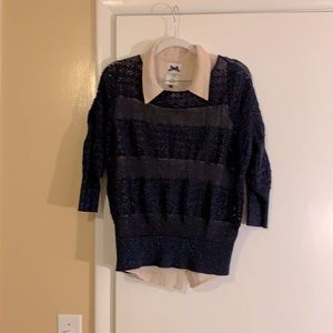 Two pieces shirt and sweater